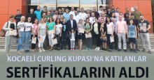 Curling sporcuları sertifikalarını aldı
