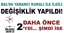 BAL’da yabancı sayısı değişti
