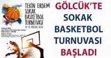Gölcük'te sokak basketbol turnuvası başladı