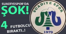Suadiye’de şok..! 4 futbolcu bıraktı