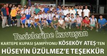 Köseköy Ateş’ten Üzülmez’e tesis teşekkürü