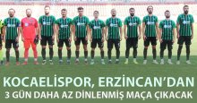 Erzincan 3 gün fazla dinlenmiş maça çıkacak