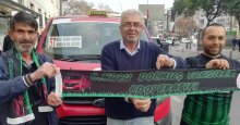 Dolmuş taksicilerden Kocaelispor’a TAM DESTEK!