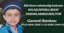 Minik Kocaelisporlu Berat yardımlarımızı bekliyor