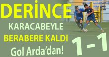 Derince, Karacabey ile berabere kaldı “1-1”