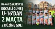 Kocaeli Güneş U-16’dan 2 maçta 2 düzine gol!