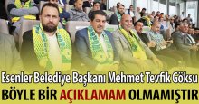 Esenler Belediye Başkanı Göksu'dan açıklama