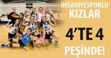 İhsaniyesporlu kız voleybolcular 4'te 4 peşinde