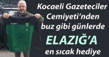 Gazetecilerden Elazığ’a soğuk günlerde sıcacık hediye!
