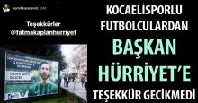 Futbolculardan teşekkür gecikmedi