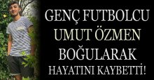Genç futbolcu girdiği göletten çıkamadı!