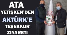 Ata Yetişken’den Aktürk’e teşekkür