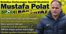 Mustafa Polat: Kulübün yıllık maliyeti 3 milyon lira bile değil