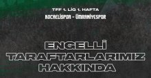 İlk 47 engelli vatandaşımızın maç bileti bedava!