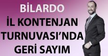Bilardo İl Kontenjan Turnuvası’nda geri sayım