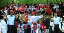 Kartepe’de 1919 adımlık bayrak yürüyüşü