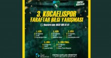 Kocaelispor Taraftar Bilgi Yarışması 22 Ağustos’ta başlıyor!