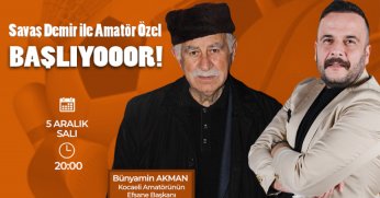 Amatöre yön verecek program başlıyor