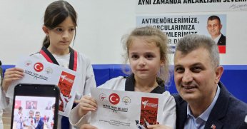 Gölcüklü tekvandocuların kuşak coşkusu