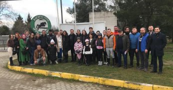 Binici adayları sınavda ter döktü