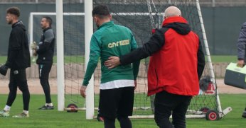 Oğuz Ceylan antrenmana devam edemedi