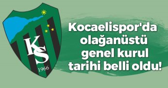 Kocaelispor’da olağanüstü genel kurul tarihi TAMAM!