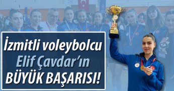 İzmitli voleybolcu Elif Çavdar takımını şampiyon yaptı