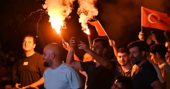 Başiskele'de milli maç heyecanı 