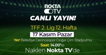 Belediye Derincespor – Karacabey maçını Nokta TV yayınlayacak