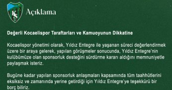 Kocaelispor ile Yıldız Entegre yola devam ediyor