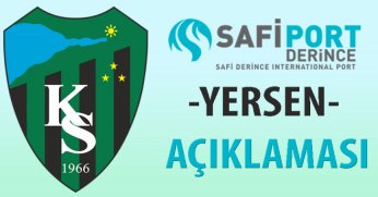 Safiport’tan YERSEN açıklaması!