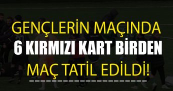 Gençler maç oynanırken tribüne çıktı, karşılaşma tatil edildi 