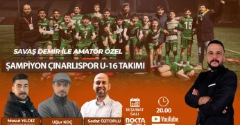 Şampiyon Çınarlıspor U-16 GELİYOOOOR! 
