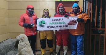 Kocaeli Dağcılık Kulübü, 8 Mart için tırmandı!