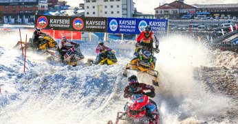 Dünya Kar Motosikleti Şampiyonası YÜREK HOPLATTI!