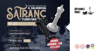 Derince’de satranç turnuvası olacak