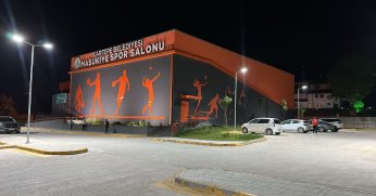 Maşukiye Spor Salonu artık daha aydınlık daha güvenli