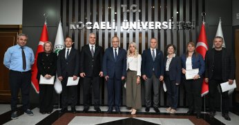 Spor Dostu Kampüs Komisyonu üyelerine, Rektör Cantürk’ten kutlama