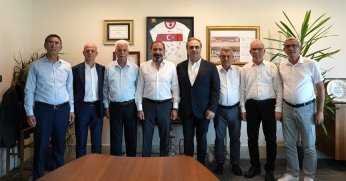 TFF’ye saha komiserlerinden nezaket ziyareti 