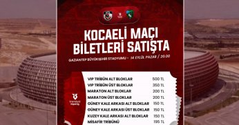 Gaziantep maçının biletleri neredeyse bedava!
