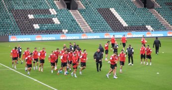 Gürcistan son antrenmanını Kocaeli Stadı’nda gerçekleştirdi