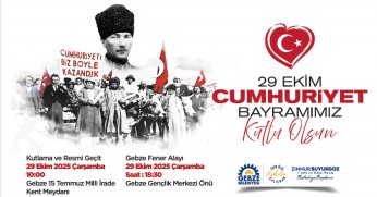 Gebze Belediyesi'nde Cumhuriyet coşkusu!