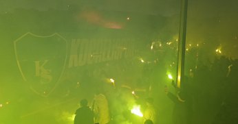 Kocaelispor’a meşaleli karşılama!