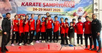 Körfezli karateciler Antalya’da fırtına gibi esti!