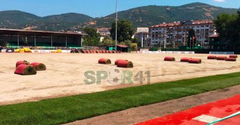 Ve Körfez Brunga’ya hibrit çim serimi başladı!