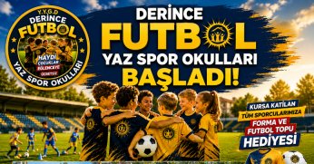 Derince Futbol Yaz Spor Okulu devam ediyor!