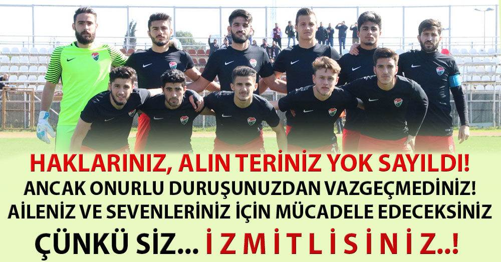 Onurunuz ve sevenleriniz için mücadele edin..!