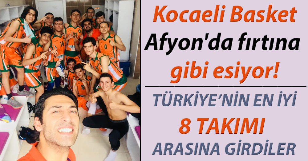 Kocaeli Basket, Afyon'da fırtına gibi esiyor!