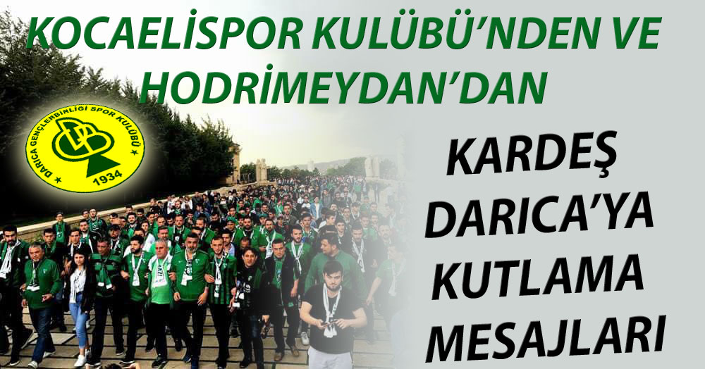 Kocaelispor'dan Darıca'ya kutlama 