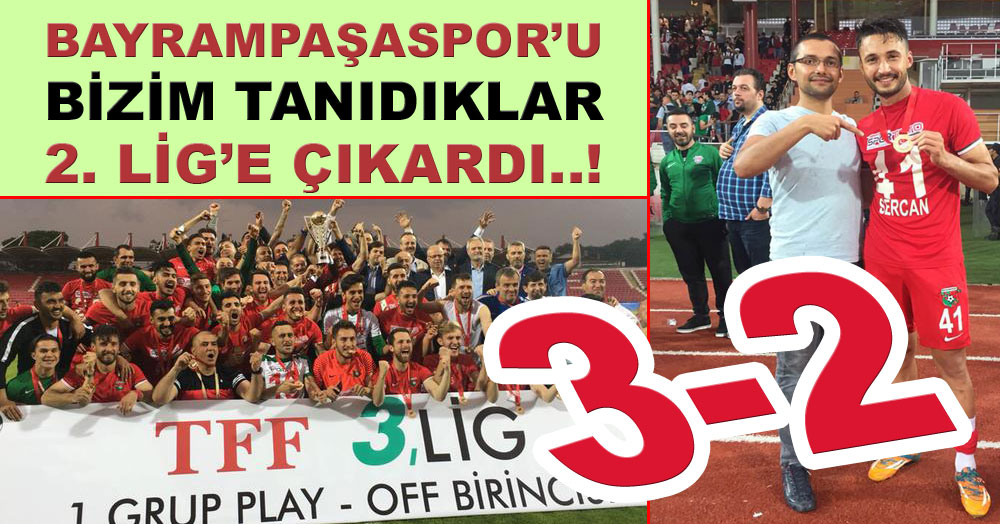 Bayrampaşa’yı tanıdıklar 2. Lig’e çıkardı!